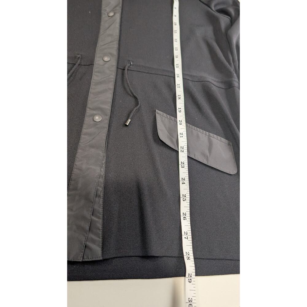 Misook Jacket Womens Mendium Black Hooded Lightweight Career - Picture 8 of 9